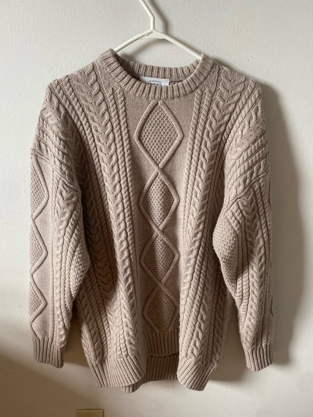 Aritzia Taupe Heritage Knit Size Small